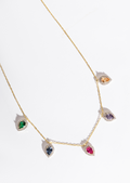 Gem tear drop necklace